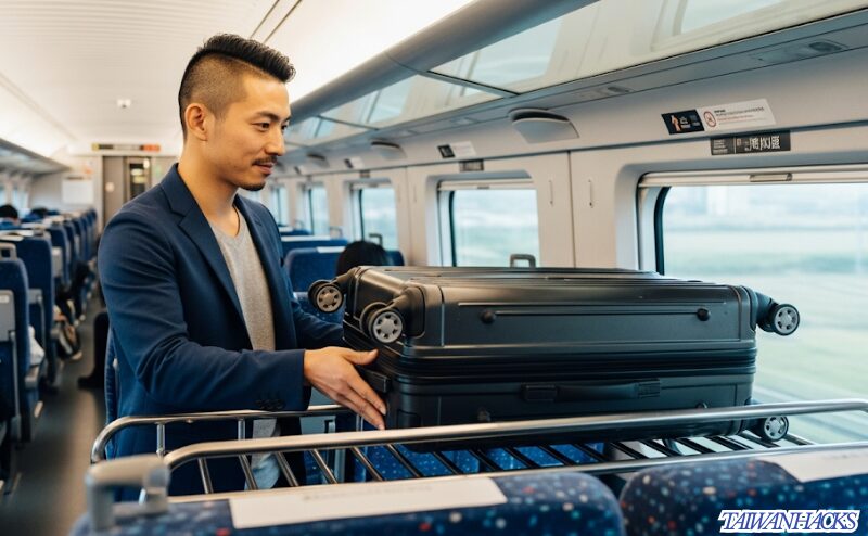 大型スーツケース置き場はどこ？