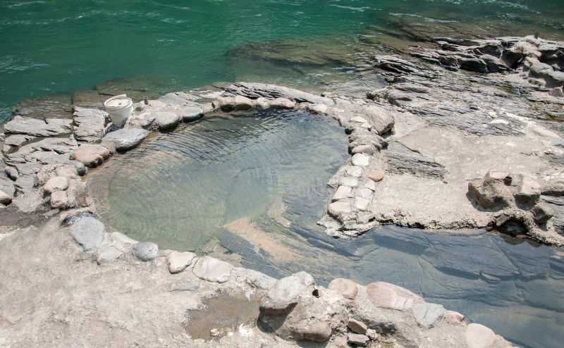 烏来温泉の露天風呂