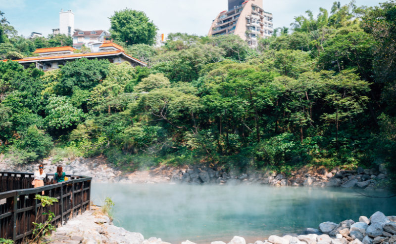 北投温泉の地熱谷