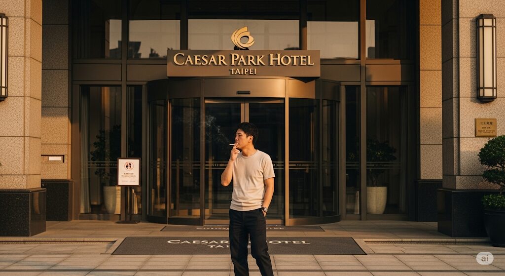 シーザーパークホテル台北の喫煙所はどこ？