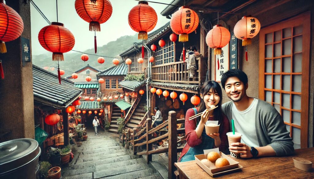 九份の伝統的な街並み