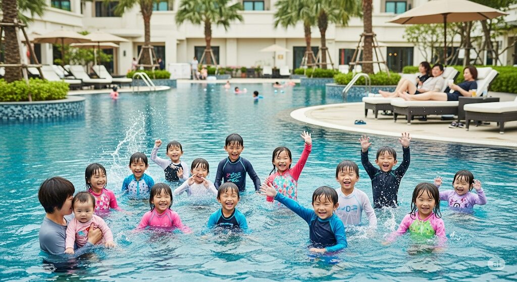 台湾ホテルをプールで選ぶ子連れ旅行