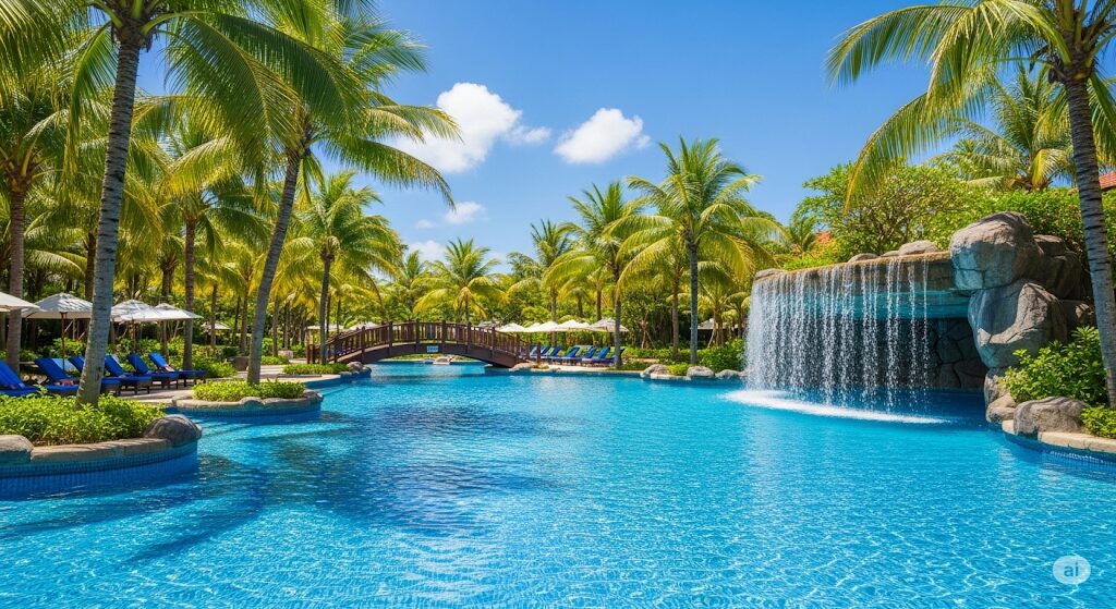 台湾リゾートホテルのプール事情