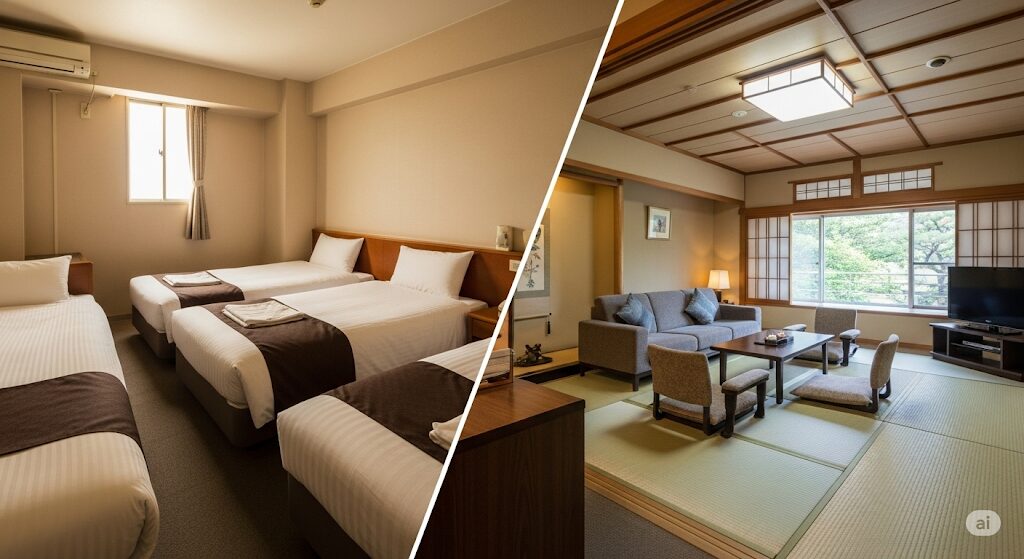 台北のホテルにあるトリプルルームとの違い