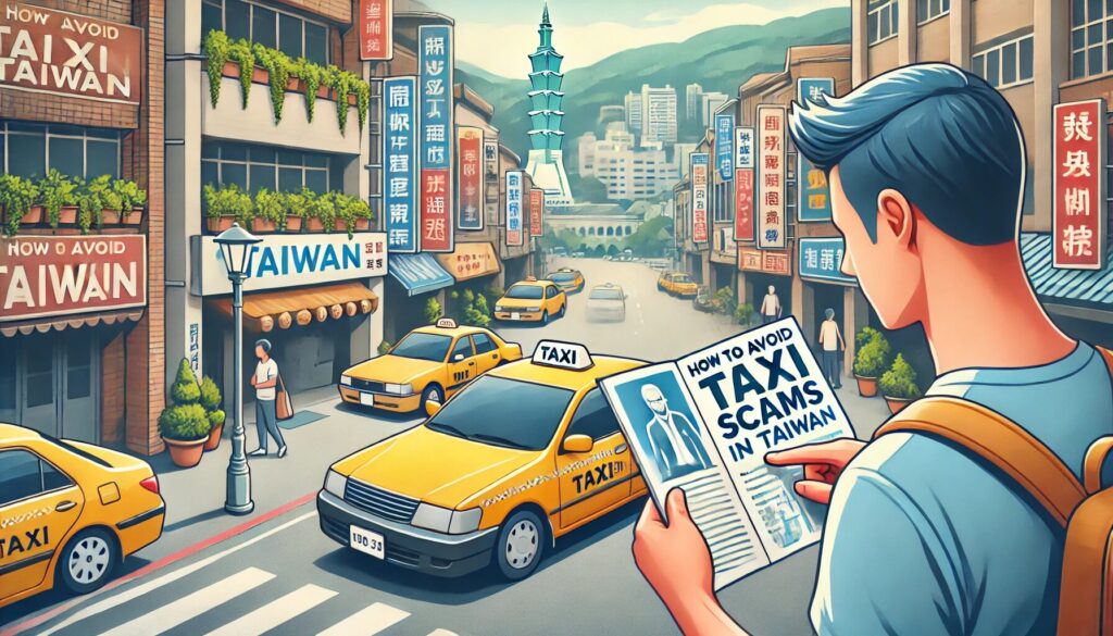台湾で認可されたタクシーを見分ける方法