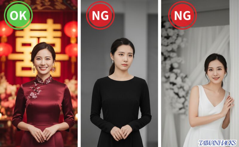 【男女共通】服装の色は？赤・黒・白の正しいマナー