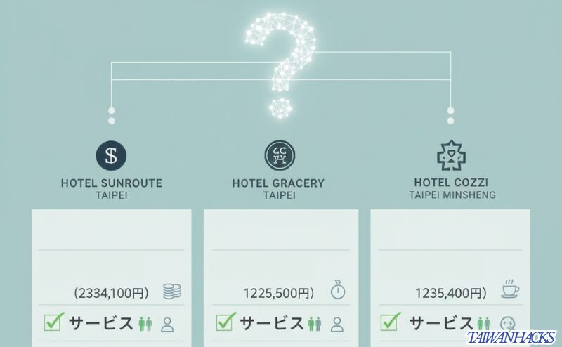 市内の主要日系ホテルと料金・立地を比べてみた