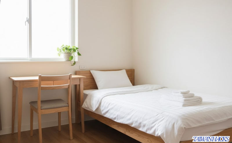 台湾一人旅の格安プランで推奨される、清潔で安全なゲストハウスの個室