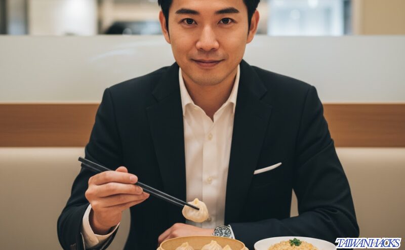鼎泰豐（ディンタイフォン）で一人でも快適に小籠包を食べる男性